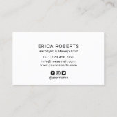 hallo Prachtige Typografie Elegant Waterverf Visitekaartje (Achterkant)