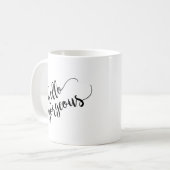 hallo Prachtige Typografie Koffiemok (Voorkant links)