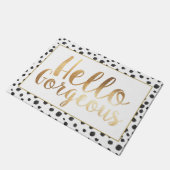 hallo Prachtige, welkome mat (Schuin)