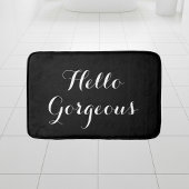 hallo prachtige zwarte en witte badmat