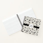 hallo prachtige zwarte roze Daisy Flowers Notitieboek (Binnen)