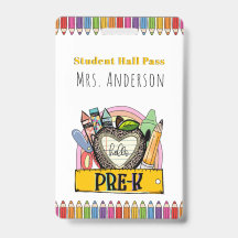 hallo Pre K Hall Pass