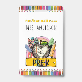 hallo Pre K Hall Pass Badge