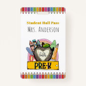 hallo Pre K Hall Pass Badge (Voorkant)
