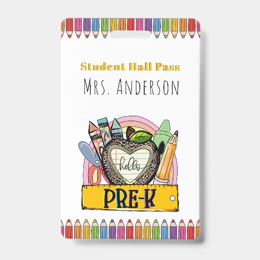 Hallo Pre K-Halpas Badge (Voorzijde)