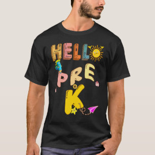 Hallo Pre K Ik Kom Hier Esl Leraar Geschiedenis Do T-shirt
