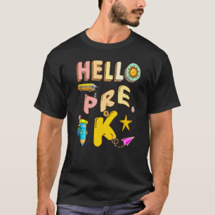Hallo Pre K Ik Kom Hier Geschiedenisleraar Esl Ler T-shirt