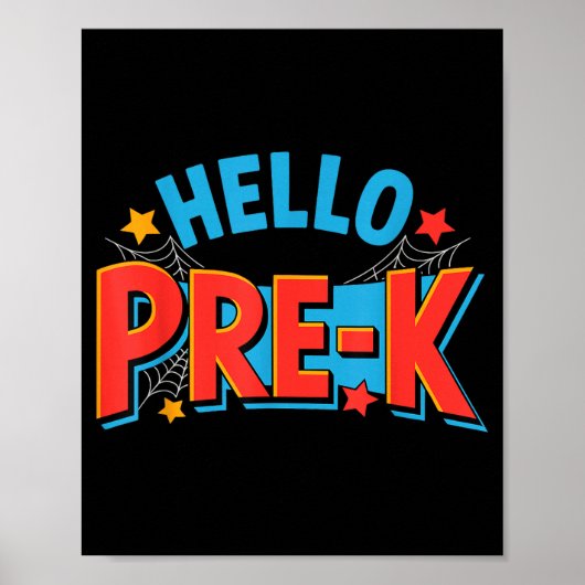Hallo pre-k kleuterschool squad spin terug naar sc poster (Voorkant)