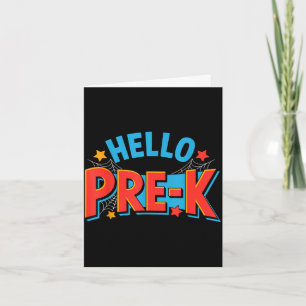 Hallo pre-k kleuterschool squad spinnen terug naar kaart