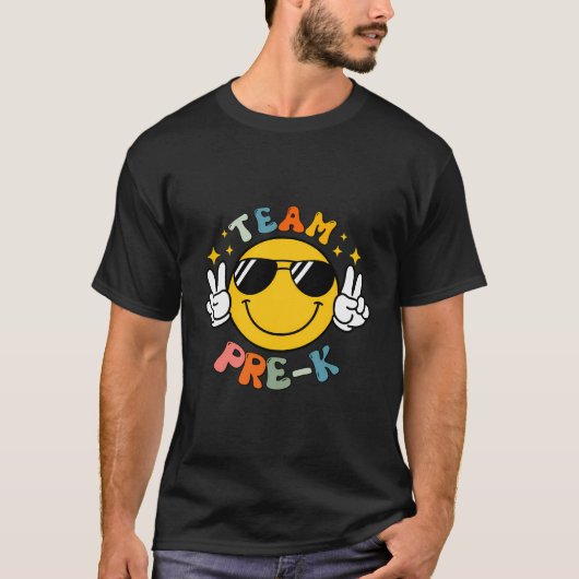 Hallo Pre-K leraar Student Team Pre-K Squad Meisje T-shirt (Voorkant)