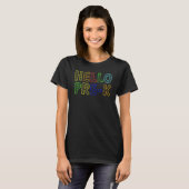 hallo Pre-K Pre-K Terug naar school T-shirt (Voorkant volledig)