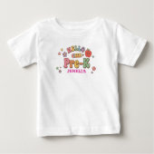 Hallo Pre-K Retro Groovy Gepersonaliseerde Naam Te (Voorkant)