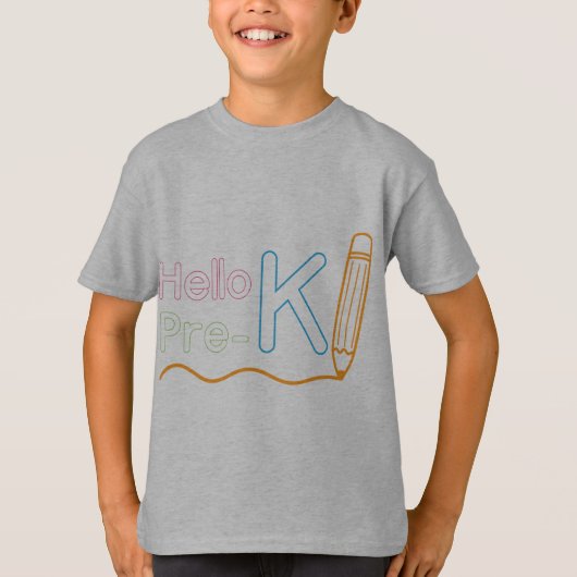 hallo Pre K T-shirt (Voorkant)