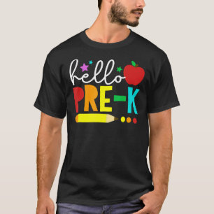 hallo Pre-K Team Pre-K Terug naar schoolleraar mei T-shirt