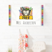 hallo Pre-k Terug naar schoolklaslokaal Spandoek (Insitu)