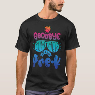 Hallo Pre-K Tie Dye Voor Leraren Meisjes Jongens T T-shirt