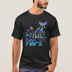 hallo pre-Kinder Prek Mermaid Girls Mermazing Back T-shirt