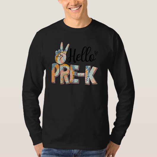 hallo prek leraar Boho leopard eerste dag van de S T-shirt (Voorkant)