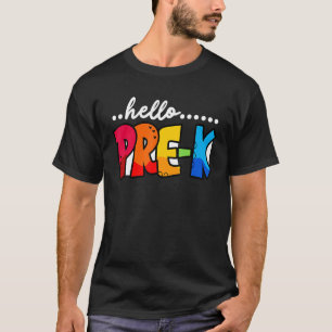 hallo Prek lerarenteam Prek Squad Girls Boys K T-shirt