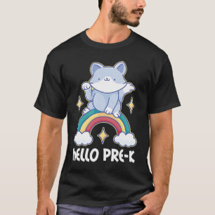 hallo Prek met Kat voor School T-shirt