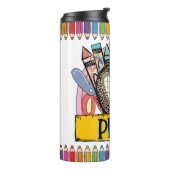 hallo Prek Teacher Appreciation Thermal Tumbler Thermosbeker (Gedraaid links)