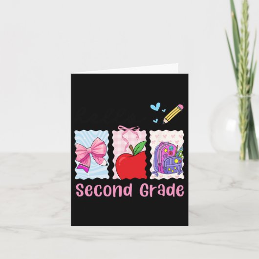 Hallo Preppy Girly terug naar school Kaart (Voorkant)