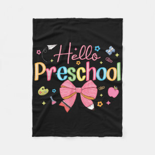 Hallo Preschool Coquette Strik Terug naar School L Fleece Deken