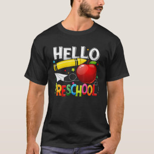 hallo preschool lerarenteam eerste graad viaduct t-shirt