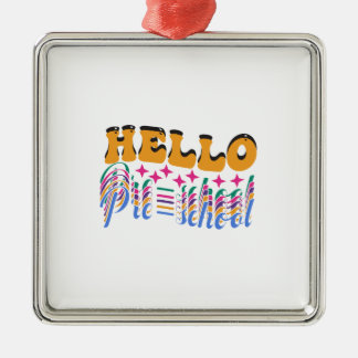 hallo Preschool Metalen Ornament