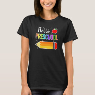 Hallo Preschool Squad Terug naar school Potlood Ki T-shirt