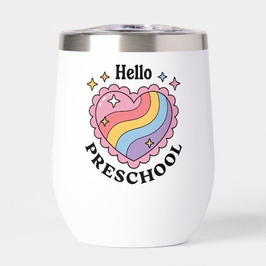 Hallo Preschool | Terug naar school kleuterschool (Voorkant)