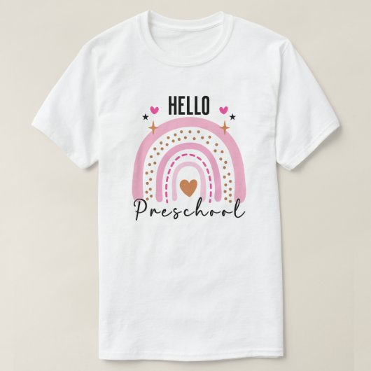 Hallo Preschool | Terug naar school kleuterschool T-shirt (Design voorkant)