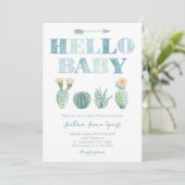 hallo Prickly Pear-kaarten voor Baby shower Kaart (Staand voorkant)