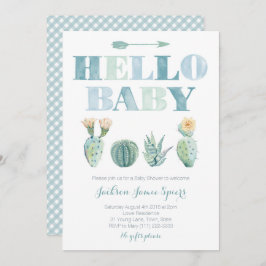 hallo Prickly Pear-kaarten voor Baby shower Kaart