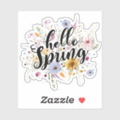 hallo prijsopgave voor de lente sticker (Vel)