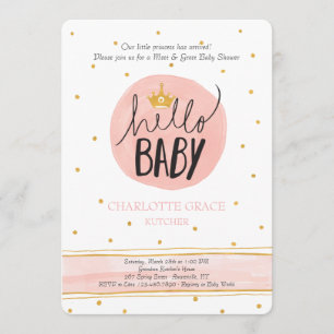 hallo Princess Meet en Greet Invitation Kaart