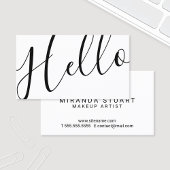 hallo | Professioneel, modern, zwart en wit Visitekaartje