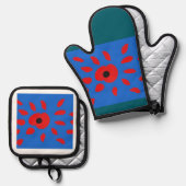 Hallo proppy ovenwant & pannenlap set (Voorkant / Achterkant)