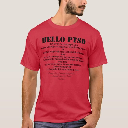 hallo PTSD  T-shirt (Voorkant)