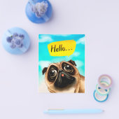 hallo Pug Gift Idee, Pug Owner, Hondenliefhebber C Flyer (Enkel)
