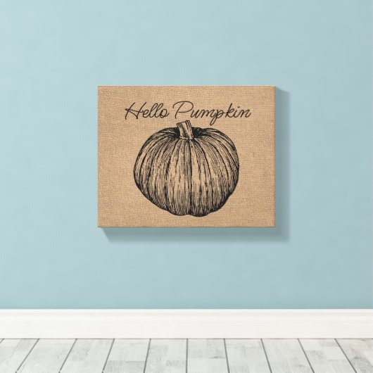 Hallo Pumpin Canvas Afdruk (Insitu (Houten vloer))