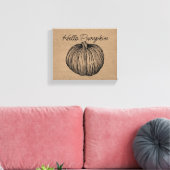 Hallo Pumpin Canvas Afdruk (Insitu (Woonkamer))