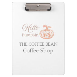 Hallo Pumpkin Artisan Café Herfst Merkbelevingsont Klembord
