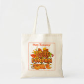 hallo Pumpkin Autumn Customize Tote Bag (Voorkant)