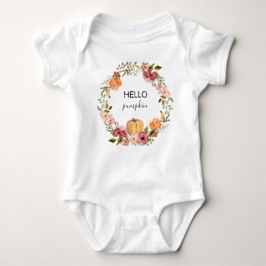 hallo Pumpkin Baby Bodysuit Herfst Baby shower (Voorkant)