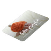 hallo Pumpkin Birth Announcement Magnet Magneet (Linkerzijde)