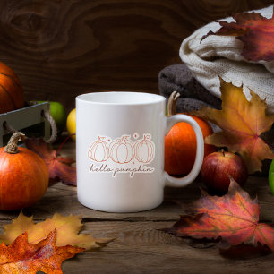 Hallo Pumpkin Contour Custom-Cut Sticker