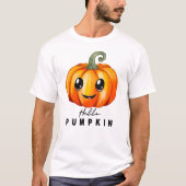 hallo Pumpkin Halloween T-shirt (Voorkant)