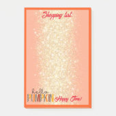 hallo Pumpkin Herfst Autumn past Tekst en Kleur aa Post-it® Notes (Voorkant)