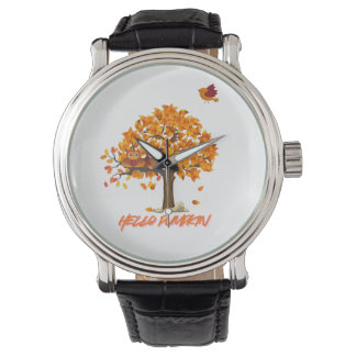 hallo Pumpkin Herfst – Cosy Autumn Far Horloge